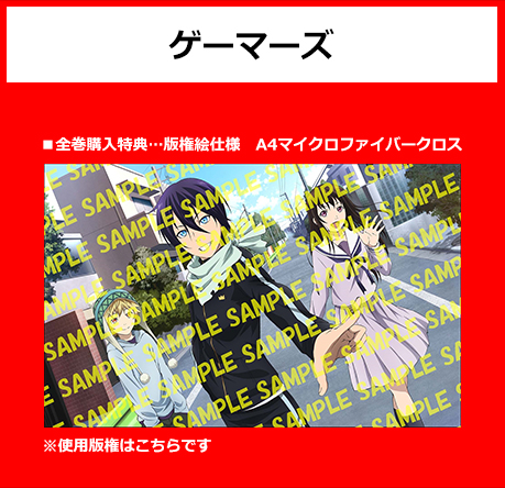 ゲーマーズ  ■全巻購入特典…版権絵仕様　A4マイクロファイバークロス